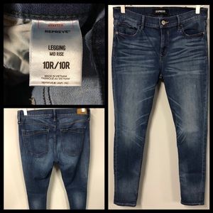 Express Legging Jean SZ 10 R Midrise